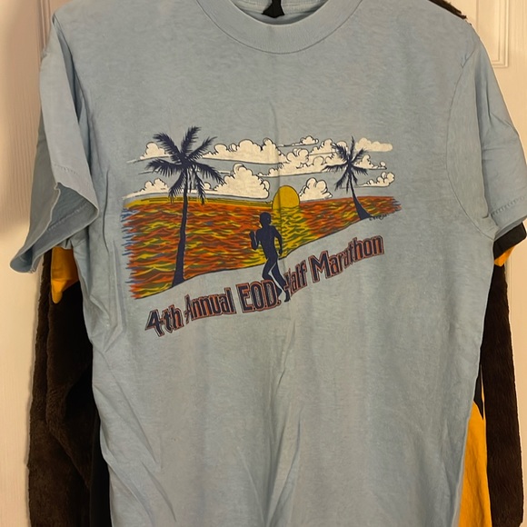 T-shirt Vintage Marathon Vittel 2000 - Noir - Taille L